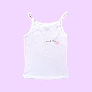 a very tumblr heart white camisole